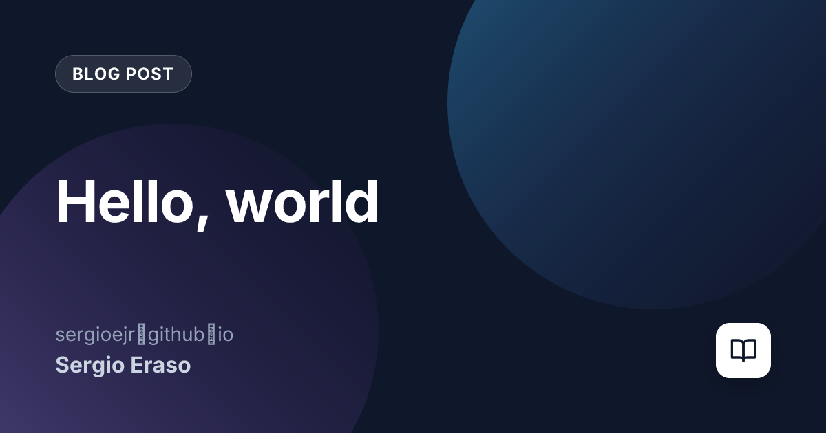 Hello, world