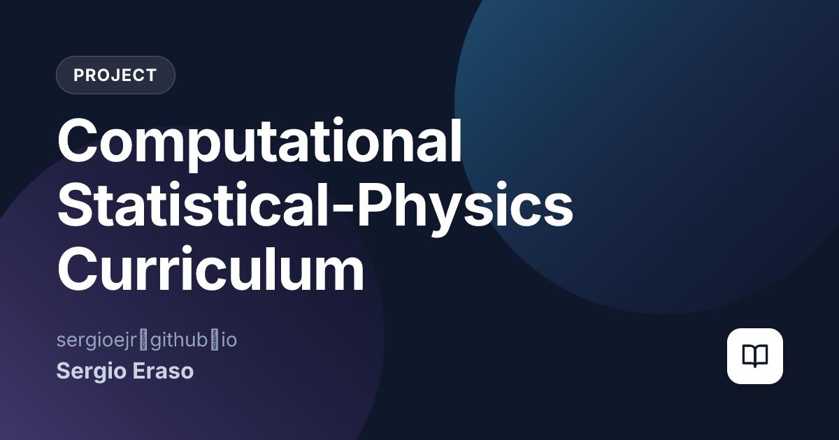 Computational Statistical-Physics Curriculum